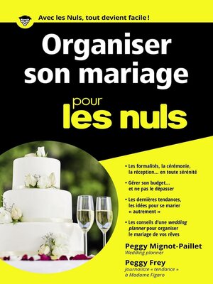 cover image of Organiser son mariage pour les Nuls poche